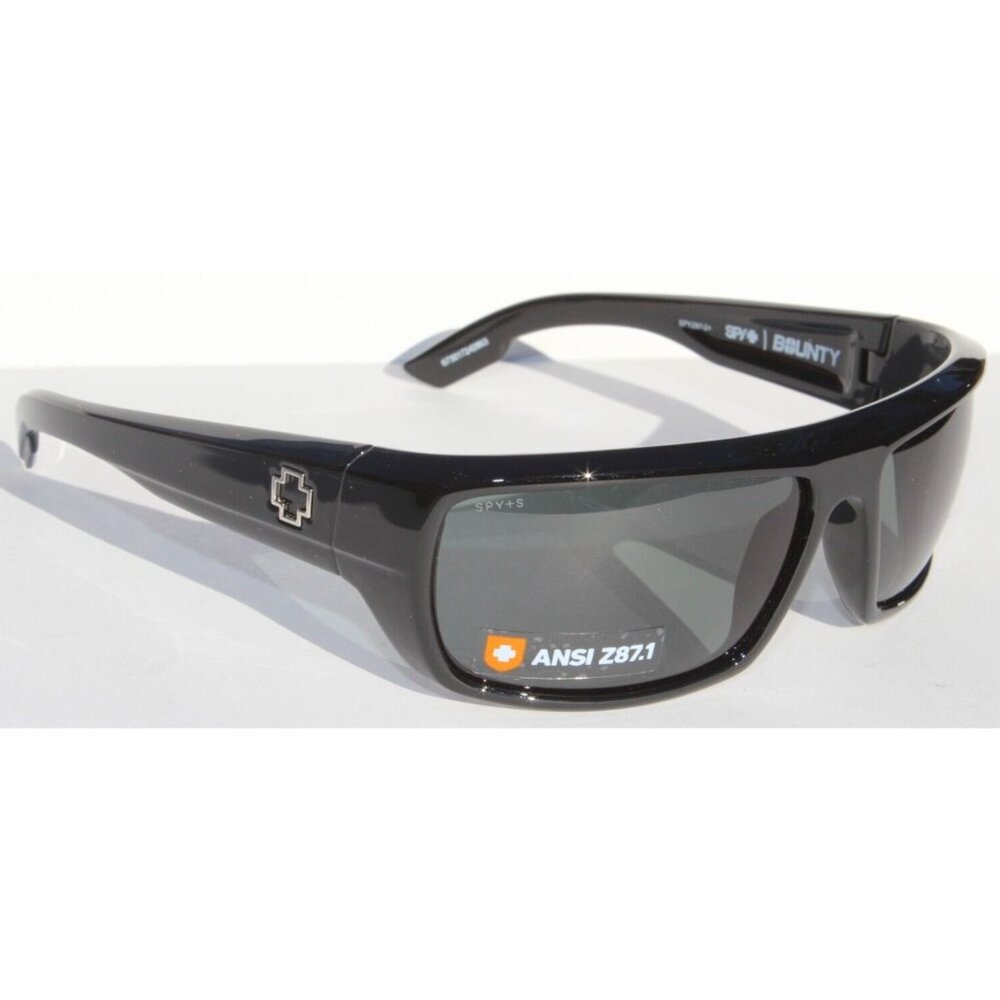 SPY OPTICS Bounty ANSI Z87.1/Z87-2+ Sunglasses Black/HD+ Gray Green NEW